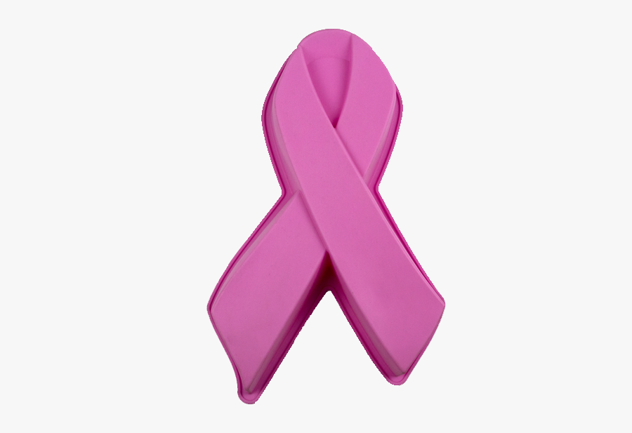 Breast Cancer Ribbon Cake Pan With Stand By Fanpans - Awareness Ribbon, Transparent Clipart