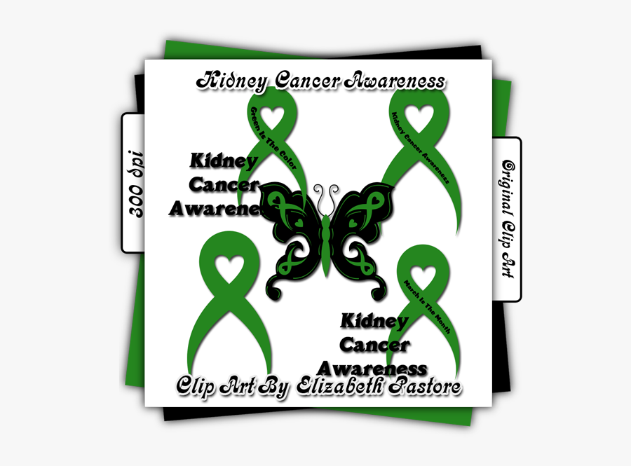 Kidney Cancer Awareness Clip Art Collection Contains - Dementia Ribbon Color, Transparent Clipart