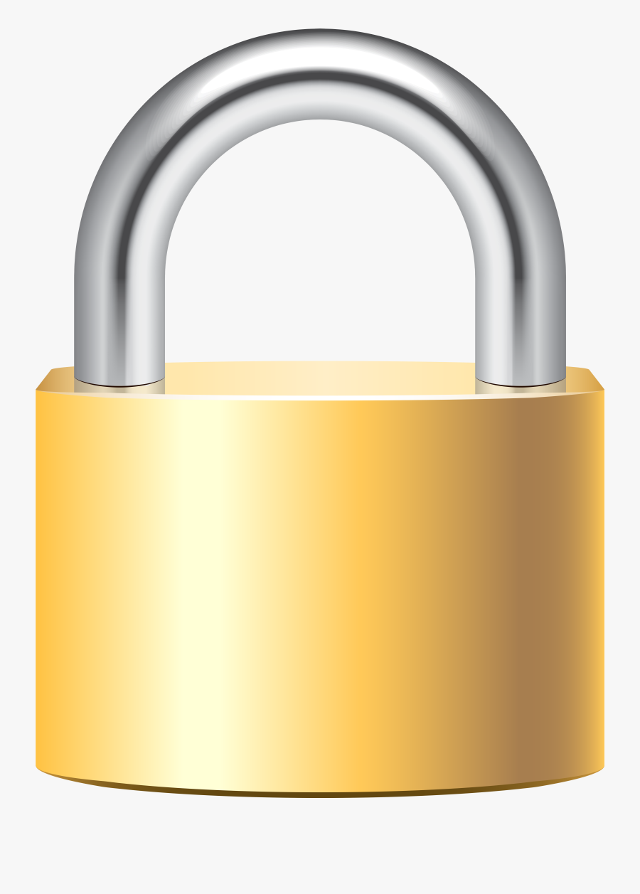 Padlock Gold Clip Art - Padlock Clipart, Transparent Clipart