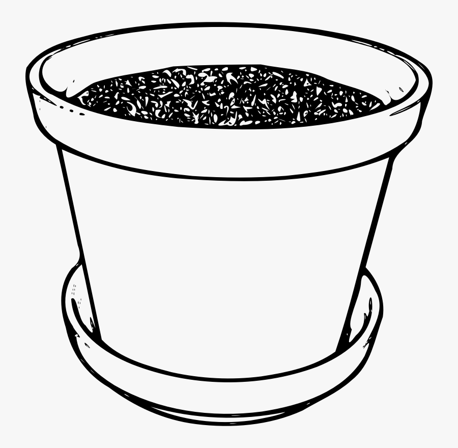 Pot Clipart Black And White, Transparent Clipart