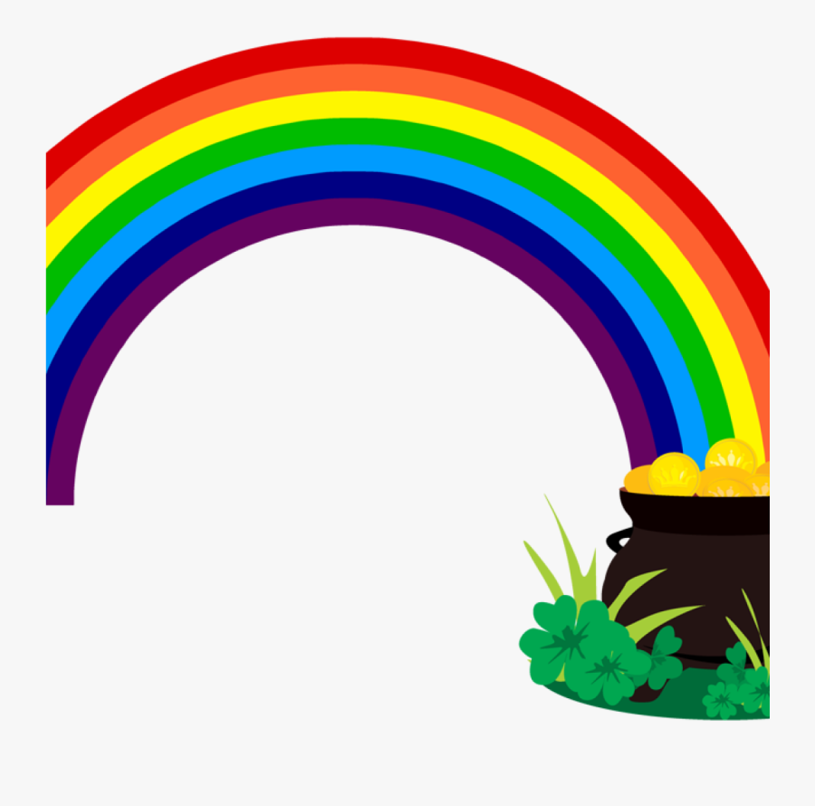 Pot Of Gold Clip Art Rainbow Pot Of Gold Clipart Animations - St Patty's Day Rainbow, Transparent Clipart