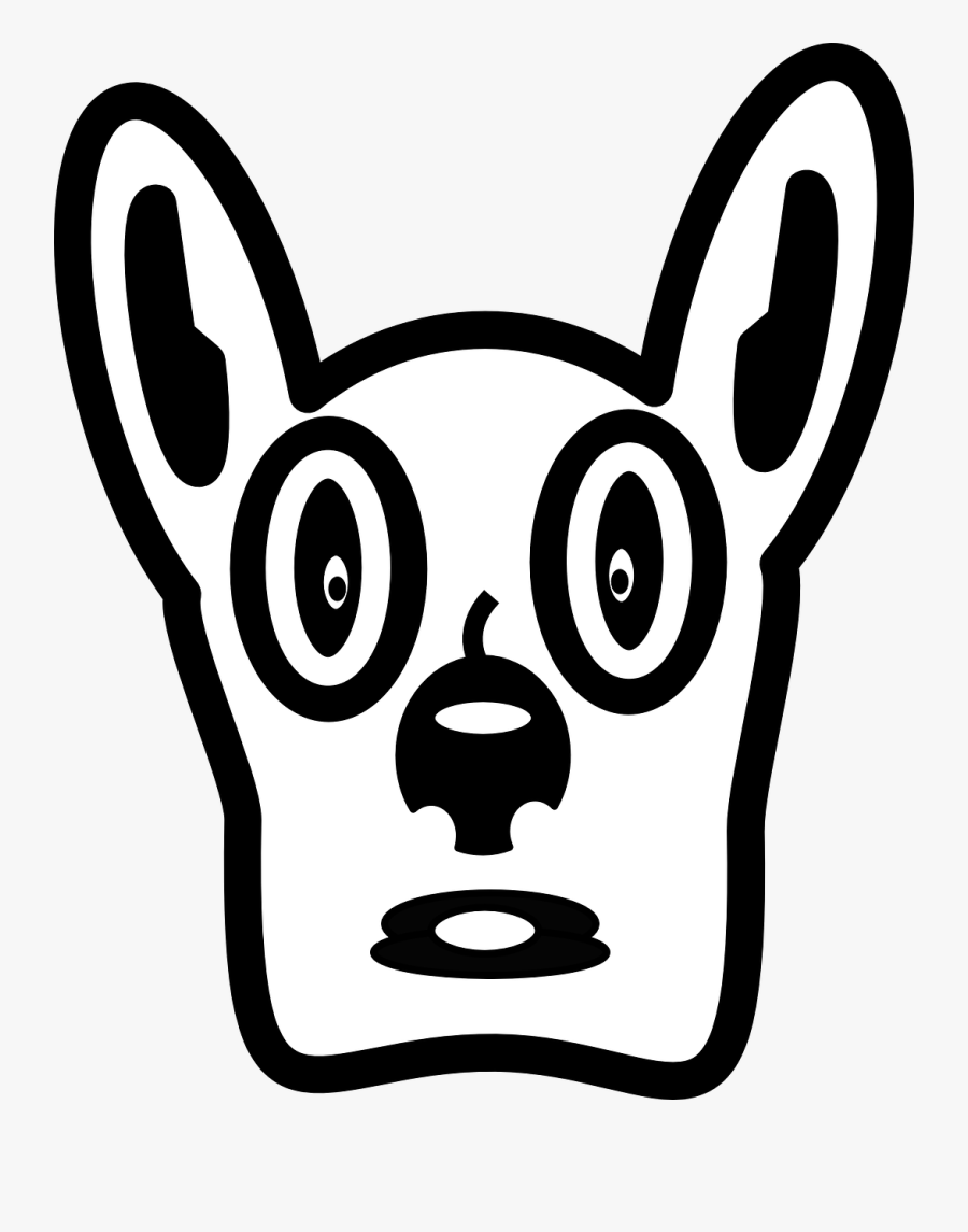 Dog Face Black And White Clipart Images Pictures - Nokia 2690 Clip Art Download, Transparent Clipart