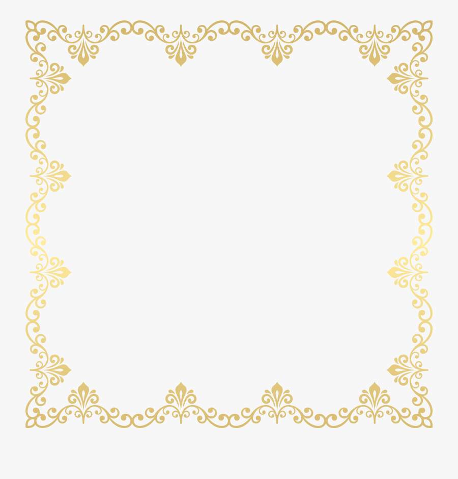 Frame Deco Gold Clip Art Png Image , Transparent Cartoons, Transparent Clipart