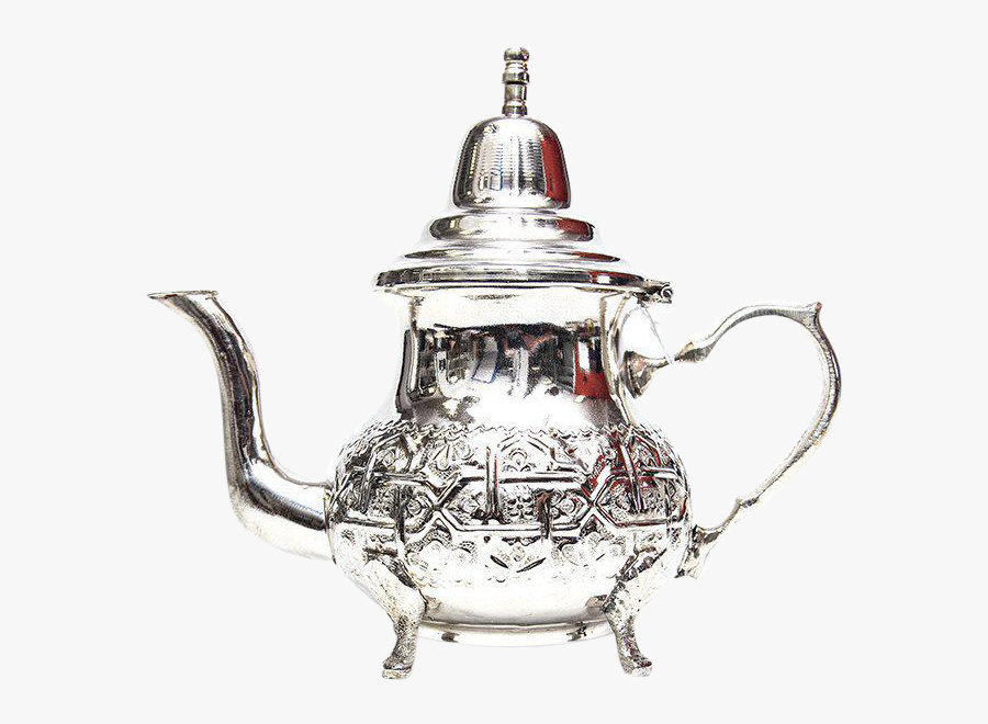 Clip Art Handmade Silver Teapot Chairish - Silver Moroccan Teapot, Transparent Clipart