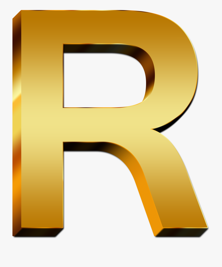 Letter R Png Www Pixshark Com Images Galleries With - Gold Letter R Png, Transparent Clipart