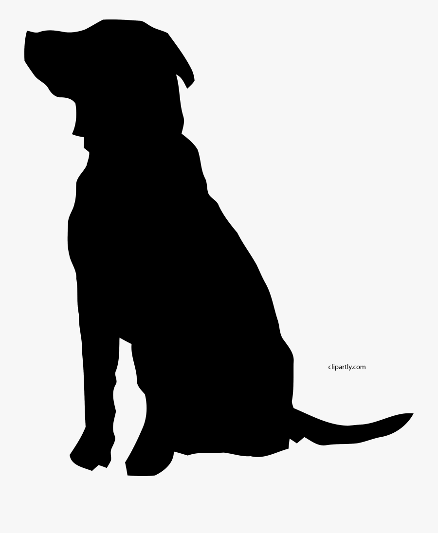 Black Dog Clipart Png - Black Dog Silhouette, Transparent Clipart