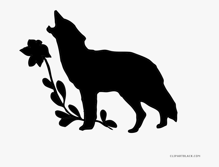 Animal Free Black White Images Clipartblack - Black Wolf Drawing, Transparent Clipart