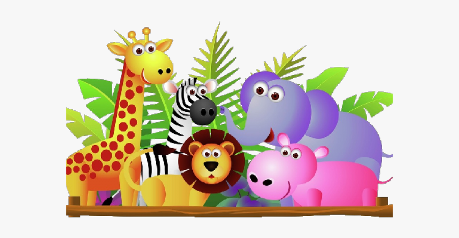 Cute Zoo Animals Clipart, Transparent Clipart