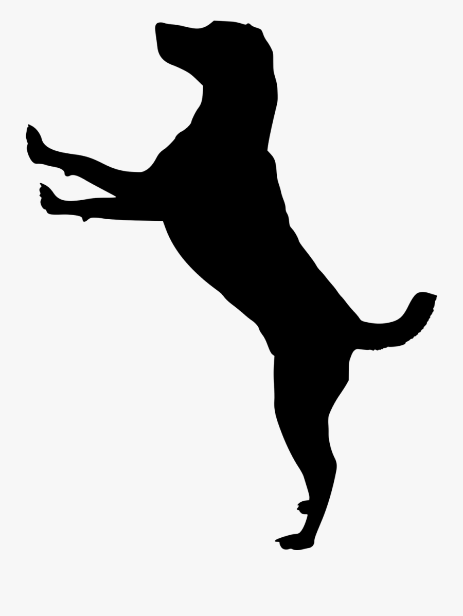 Puppy Dog Silhouette At Getdrawings - Jumping Dog Silhouette Clip Art, Transparent Clipart