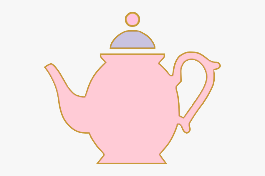 Pink Tea Pot Clip Art, Transparent Clipart
