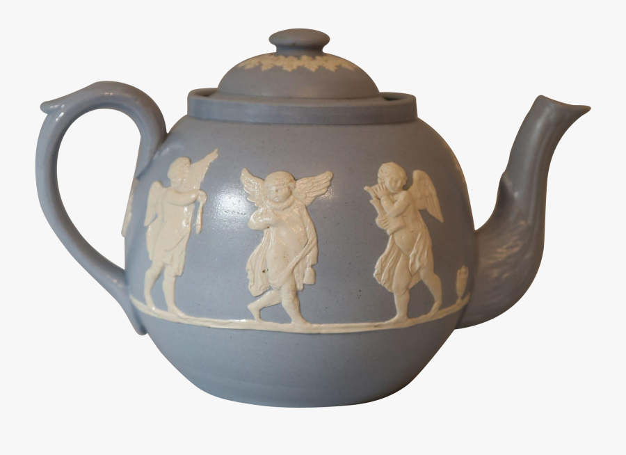 Clip Art Dudson With Cherubs Angels - Teapot, Transparent Clipart
