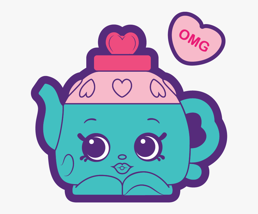 Teapot Shopkin, Transparent Clipart