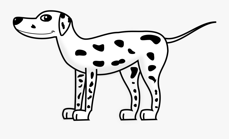 Dalmatian Dog Puppy The Hundred And One Dalmatians - Black And White Dalmatian Clipart, Transparent Clipart