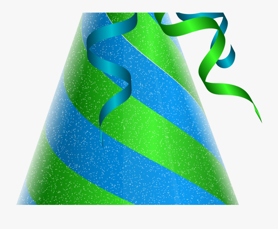 Birthday Party Hat Green Blue Png Clip Art Image Gallery - Purple Transparent Background Party Hat Clipart, Transparent Clipart