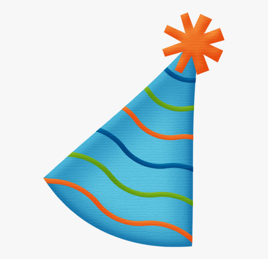 Birthday Hat Png Blue - Blue And Orange Party Hat, Transparent Clipart