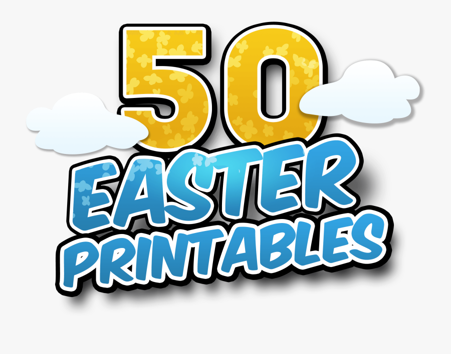 50 Easter Printables, Transparent Clipart