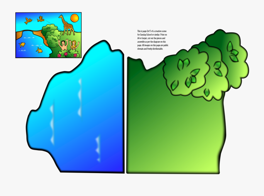 Creation Scene Part - 7 Days Of Creation, Transparent Clipart