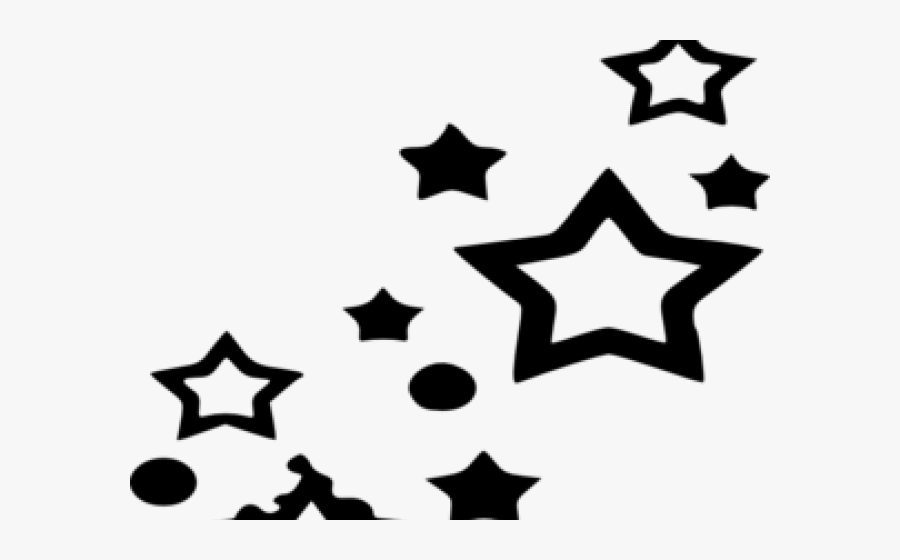Transparent Stars Clipart Black And White - Star Tattoo Png Transparent, Transparent Clipart