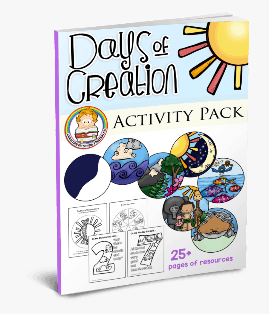 Days Of Creation Activity Pack - Preschool, Transparent Clipart
