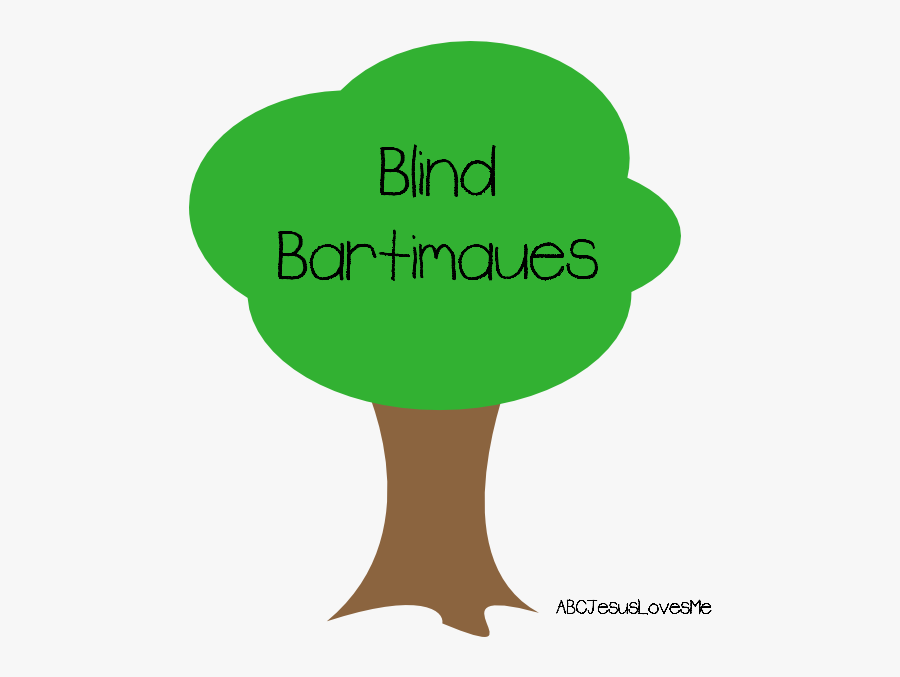 Blind Bartimaeus Lesson For Preschoolers, Transparent Clipart