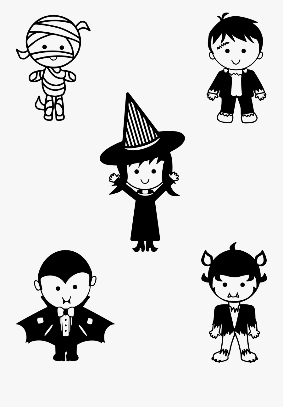 Classic Halloween Monsters Clipart Freeuse - Classic Halloween Monsters Clipart, Transparent Clipart