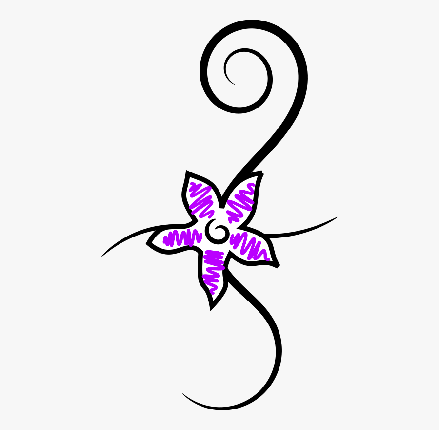Flower Tattoo Clip Art - Edelweiss Flower Tattoo, Transparent Clipart