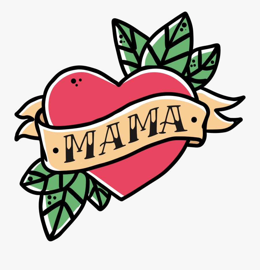 School Old Drawing Free Download Png Hd Clipart - Mom With A Heart Tattoo, Transparent Clipart