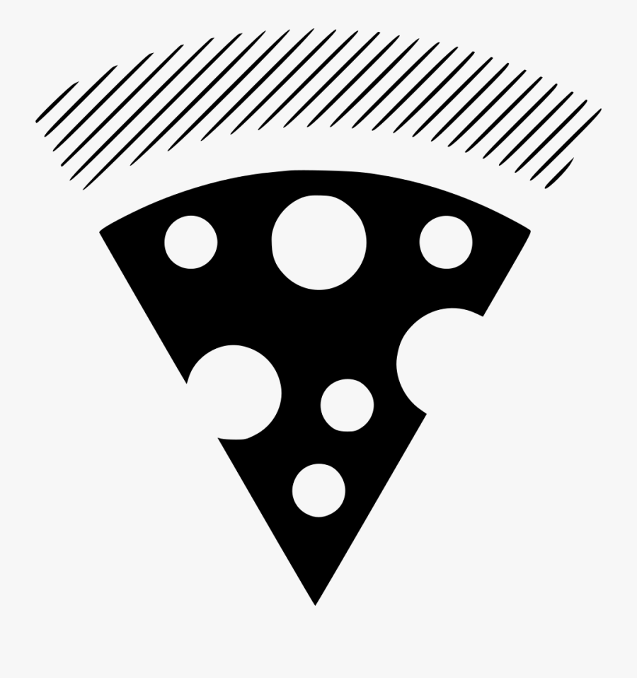 Pizza Slice Food Icon - Illustration, Transparent Clipart