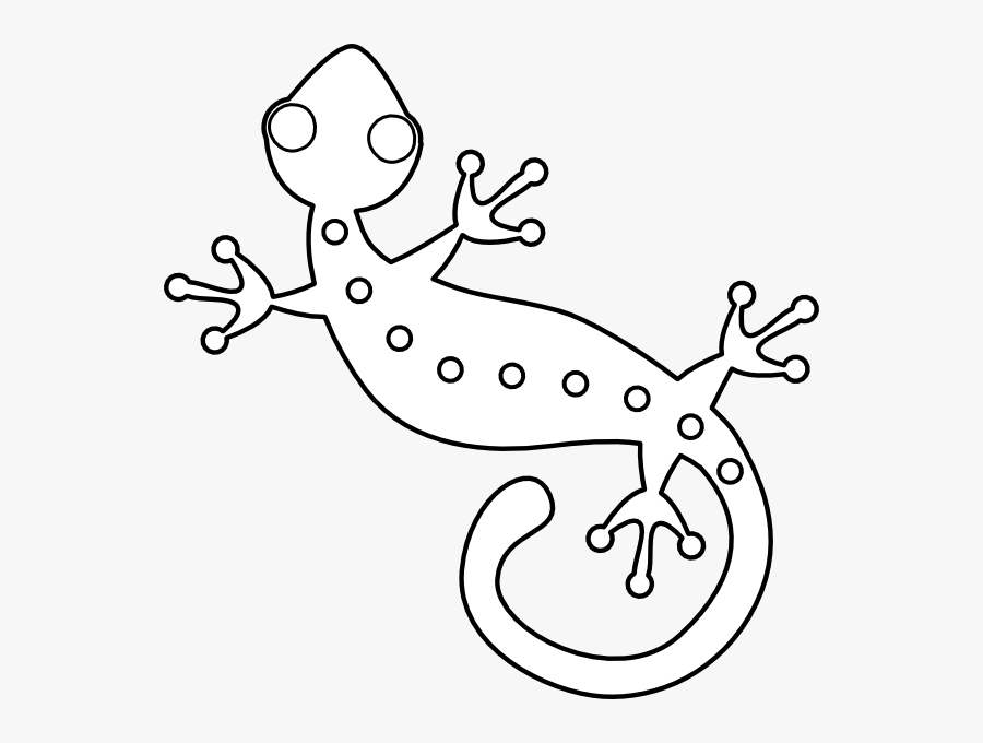 Lizard Clip Art Black And White, Transparent Clipart