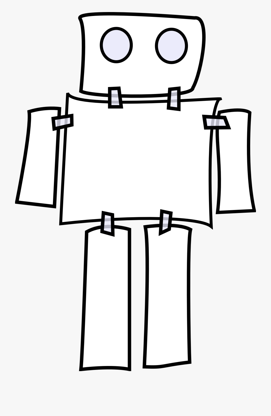 Robot Png White, Transparent Clipart