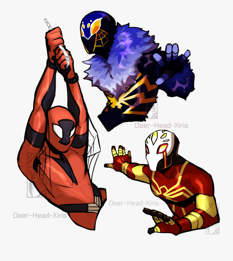 Spiders By Deer Head - Cartoon, Transparent Clipart