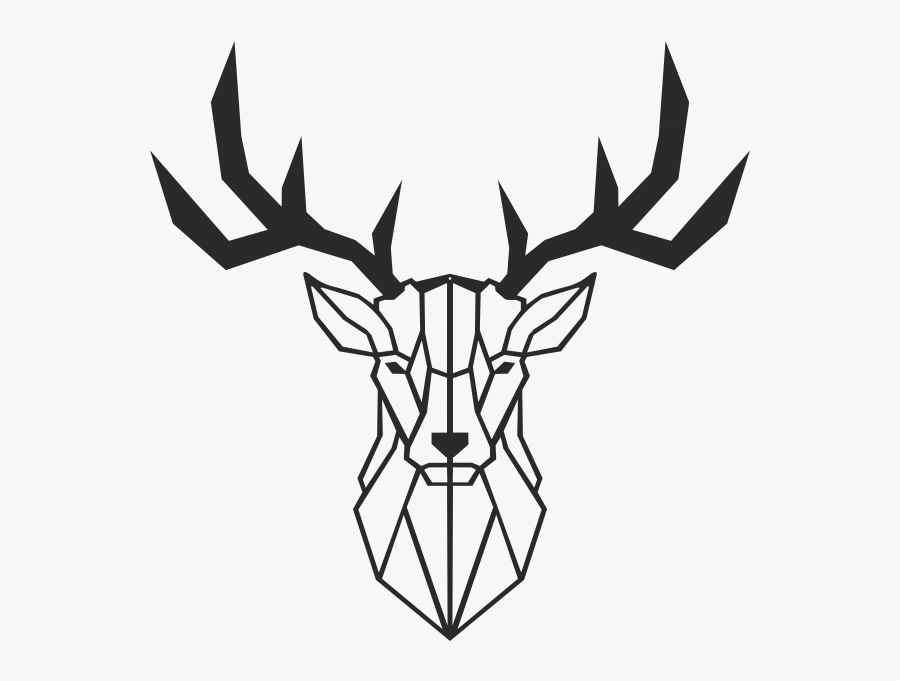 Deer Metal Wall Art Decor - Deer Head String Art Template, Transparent Clipart