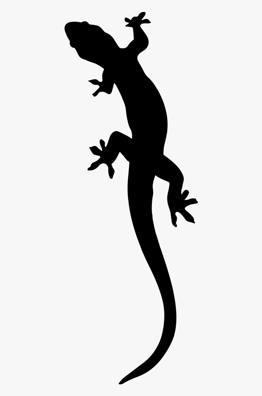 Free Image On Pixabay - Silhouette Lizards Clipart Black And White, Transparent Clipart