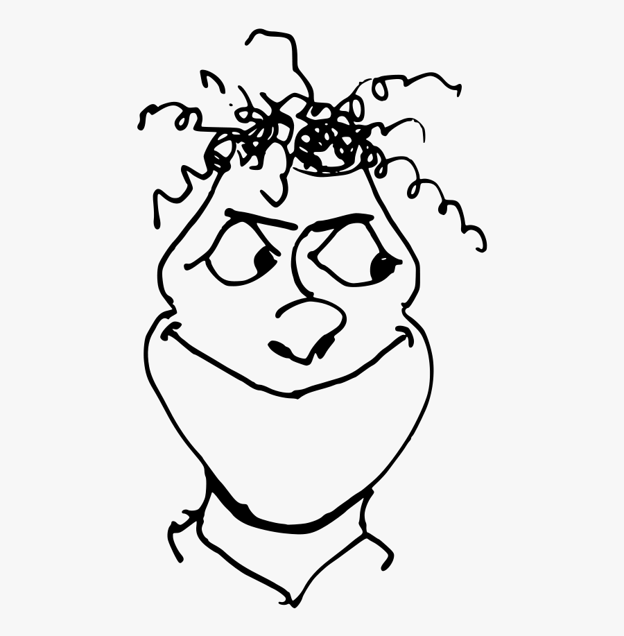 Stag Head Clipart, Vector Clip Art Online, Royalty - Goat Head Cartoonish Design, Transparent Clipart