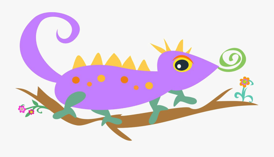 Banner Freeuse Download Lizard Chameleons Royalty Free - Cartoon, Transparent Clipart