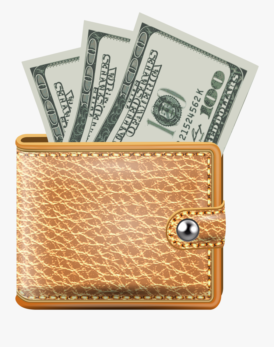 Transparent Wallet With Banknotes Png Picture - Wallet With Money Png, Transparent Clipart
