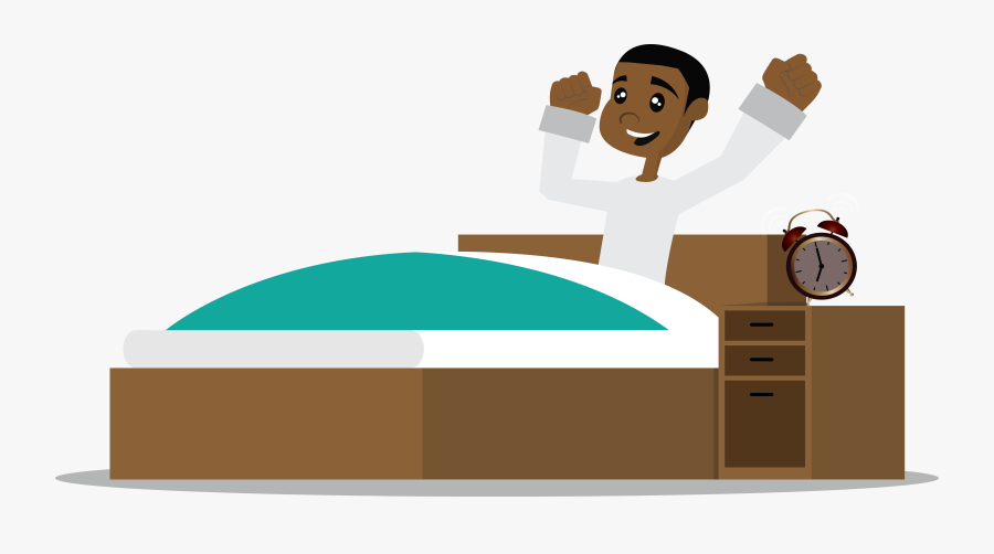 People Getting Out Of Bed Cartoon, Transparent Clipart