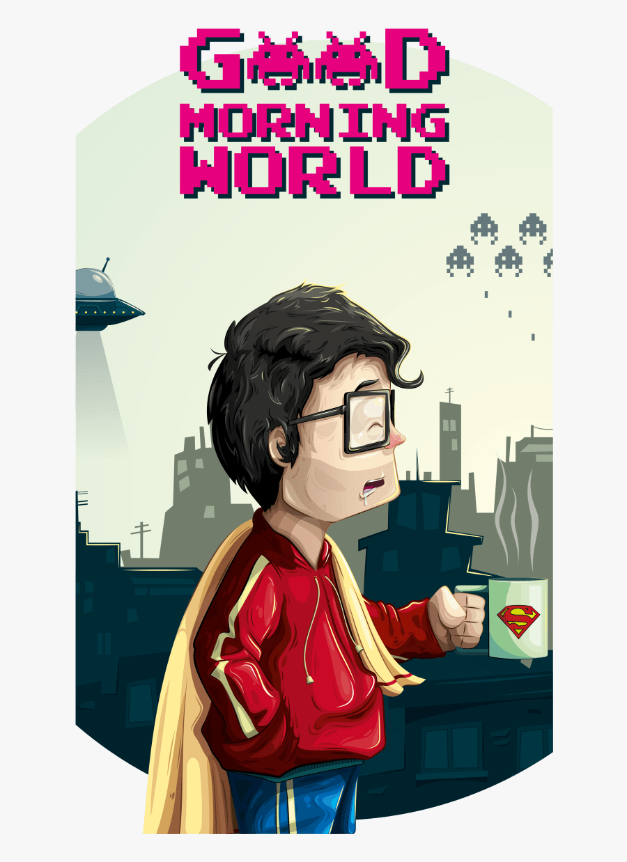 "good Morning World - Poster, Transparent Clipart