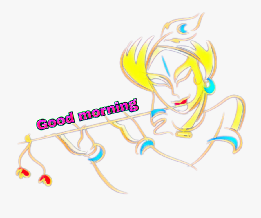 God Good Morning Images - Logo Lord Krishna Png, Transparent Clipart