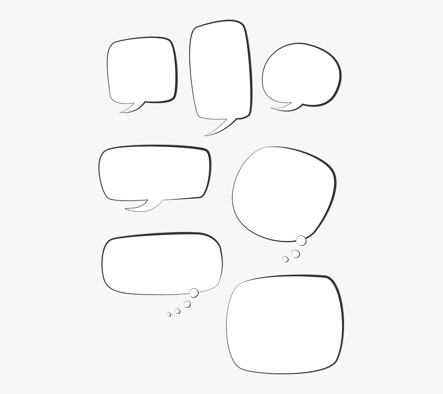 Speech Bubble, Text Box, Talk Bubble, Chat - Talking Text Boxes, Transparent Clipart