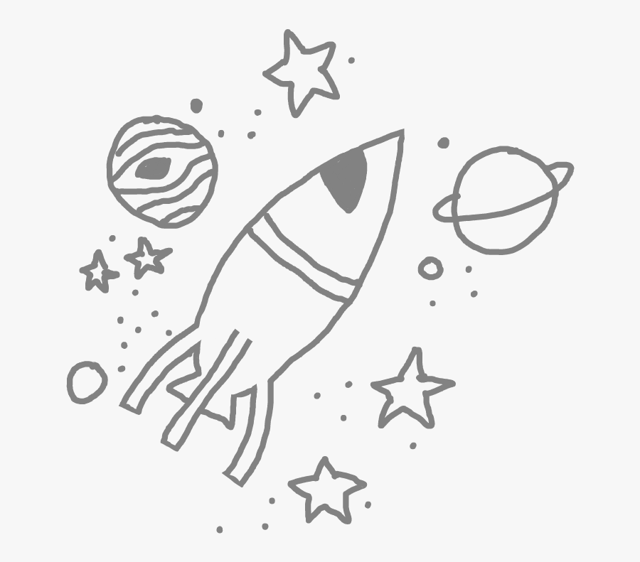 Transparent Planets Clipart - Transparent Background White Doodles Png, Transparent Clipart