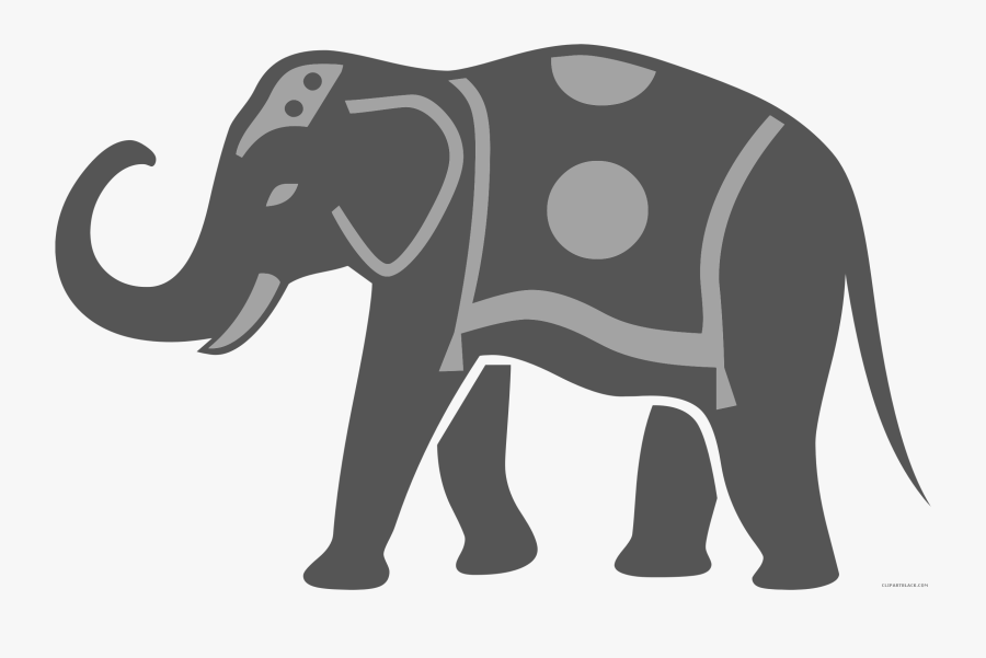 African Elephant Elephants Clip Art Silhouette Image - Indian Elephant Clipart, Transparent Clipart