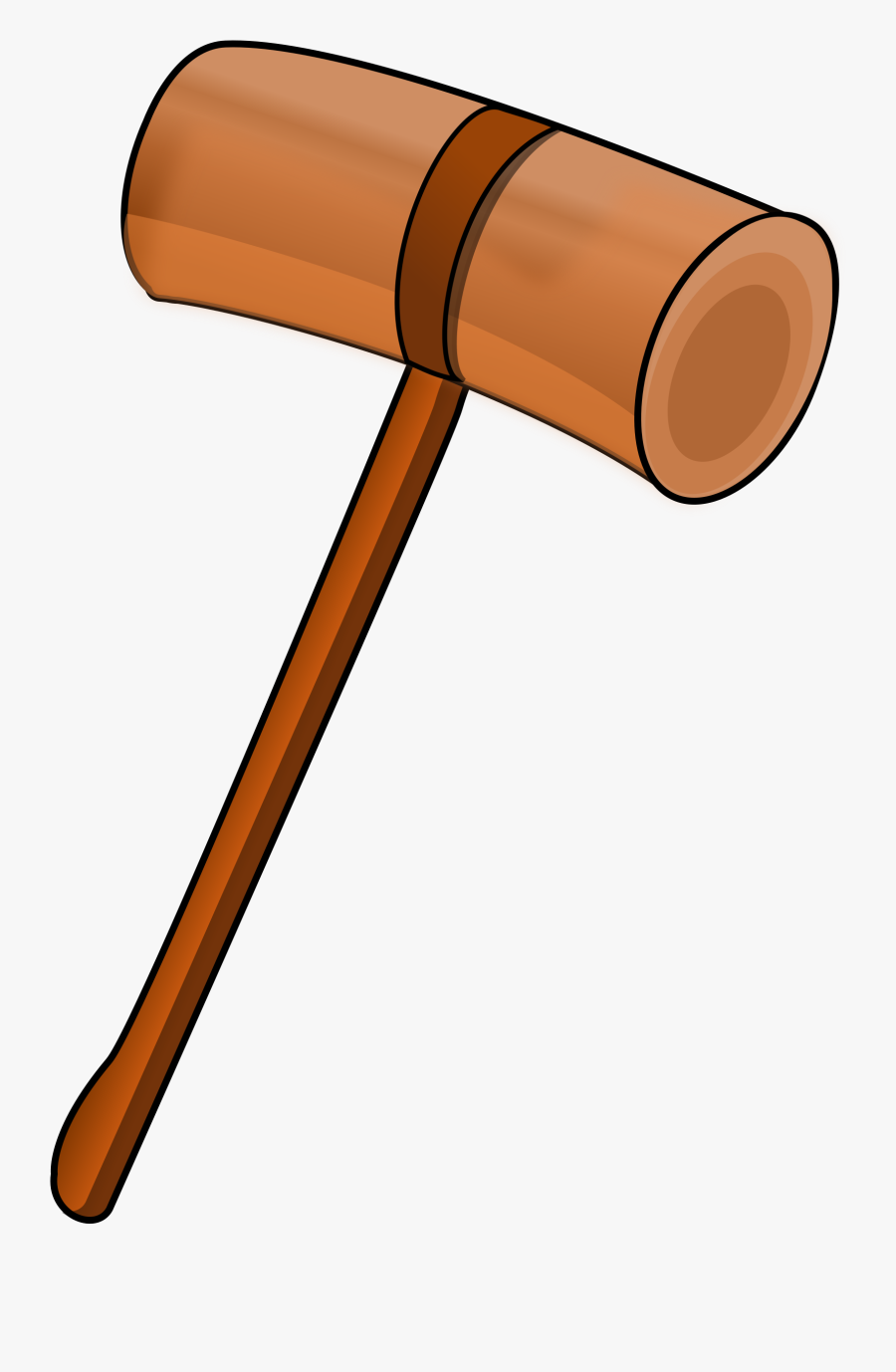 Gavel Hammer Clip Art Free Vector 4vector - Clipart Mallet, Transparent Clipart