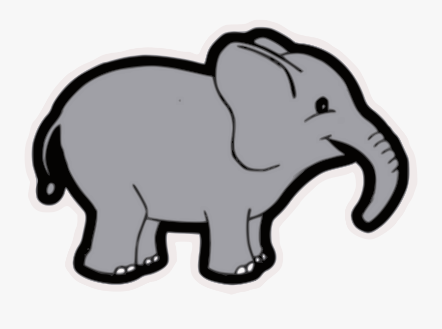 Elephant Clip Art - Gray Elephant Clip Art, Transparent Clipart