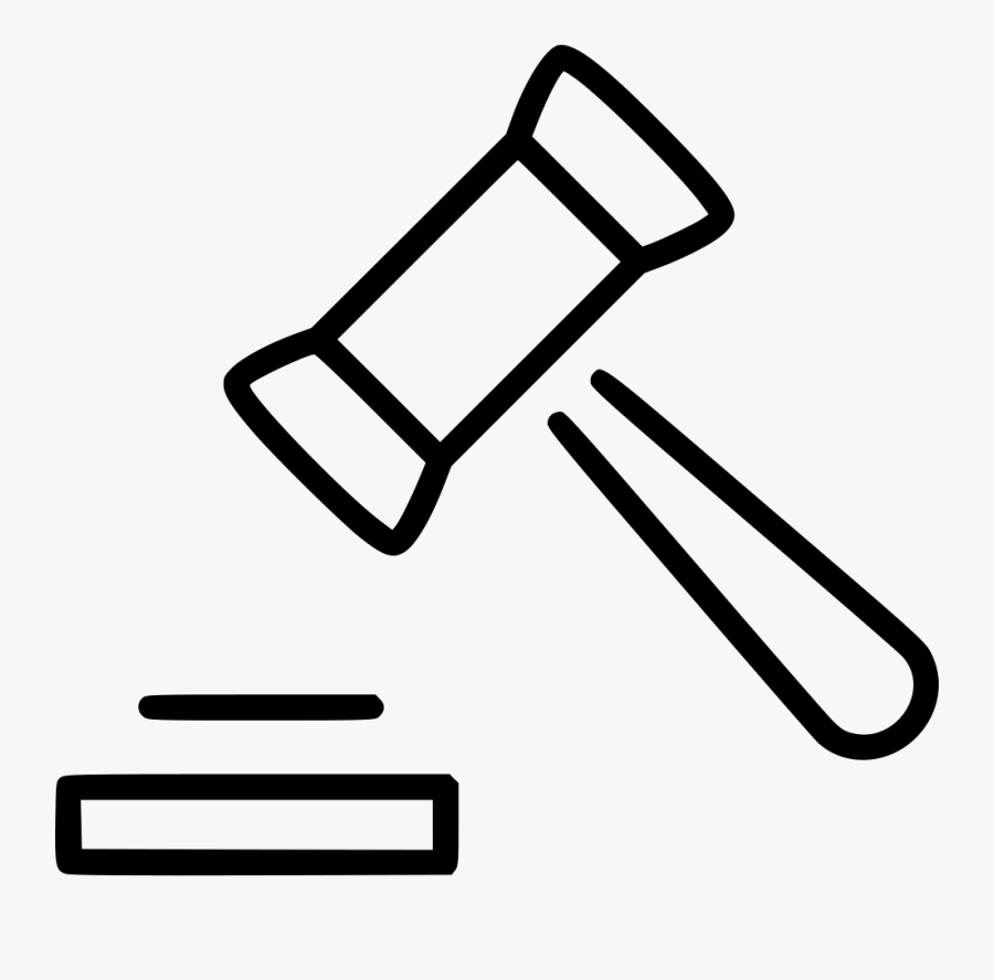 Law Court Mallet Transparent Png Clipart Free Download - Gavel Png Icon, Transparent Clipart
