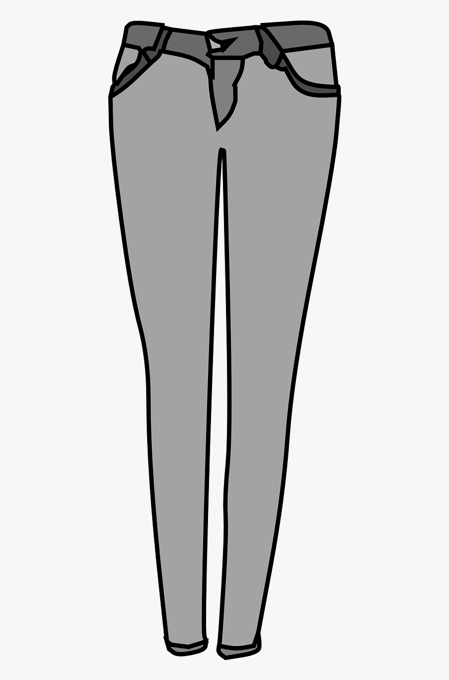 Jeans Tight Pants Free Picture - Png Grey Pants Clipart, Transparent Clipart