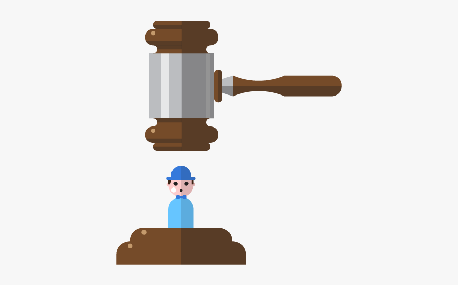 Gavel Clipart Guilty Verdict - Illustration, Transparent Clipart