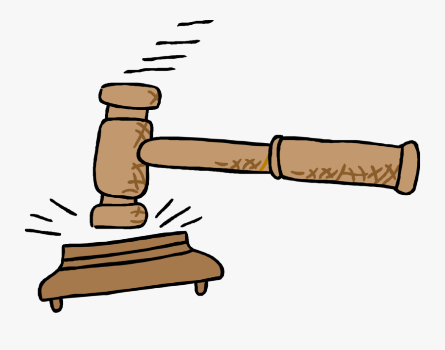 Vector Illustration Of Judge"s Gavel Ceremonial Mallet - Judges Cartoon Png, Transparent Clipart