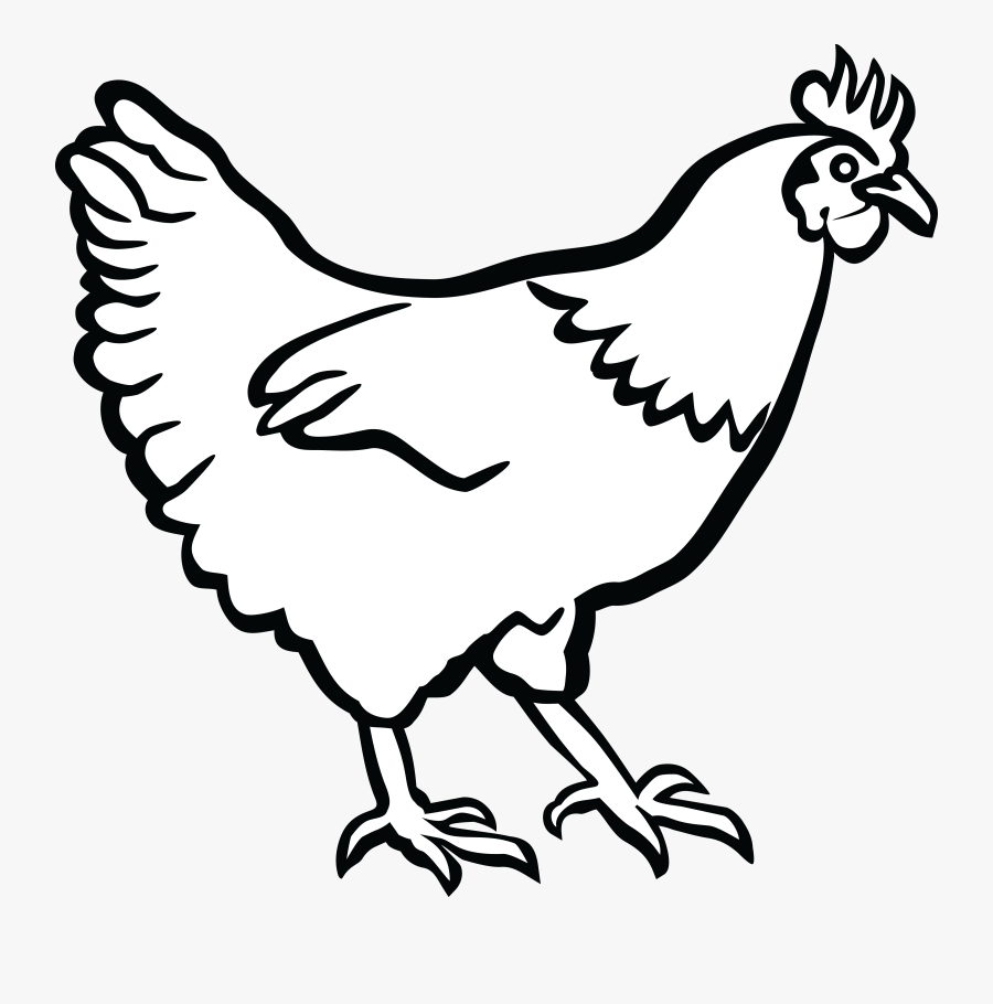 Thumb Image - Chicken Black And White Clipart, Transparent Clipart
