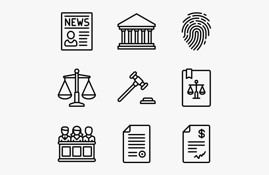 Justice Collection - Legal Icon Free, Transparent Clipart